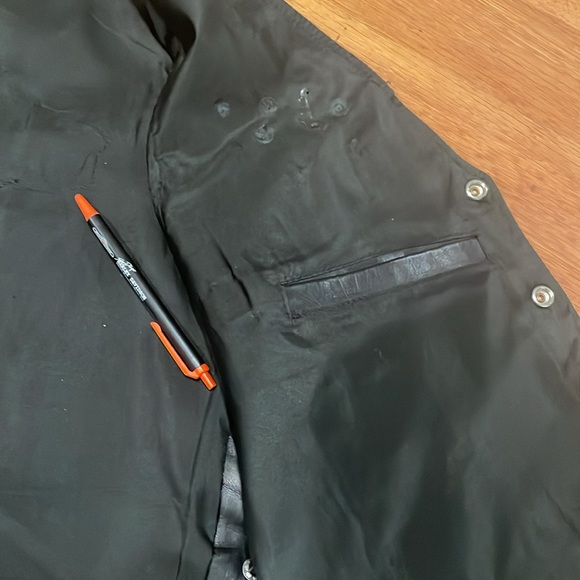 Addis Fashions Genuine Leather motorcycle vest. Made in USA - Picture 8 of 16